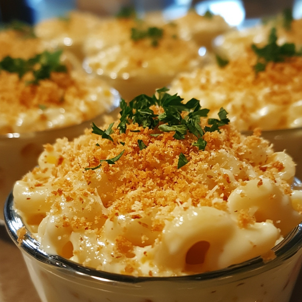 Copos de Macarrão com Queijo