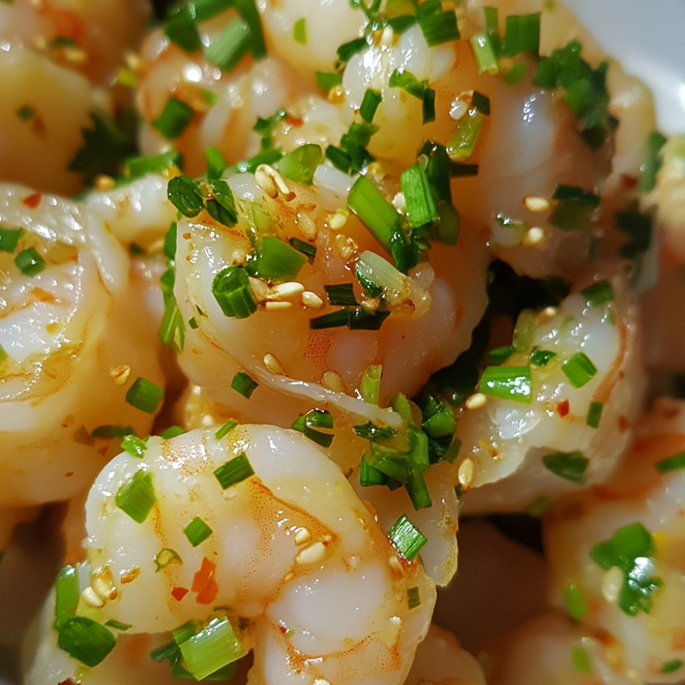 Dumplings Crocantes de Camarão e Cebolinha