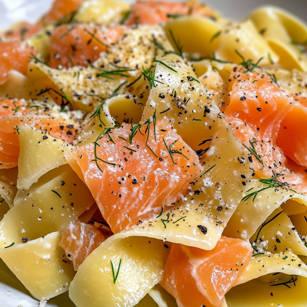 Pappardelles ao Salmão Defumado