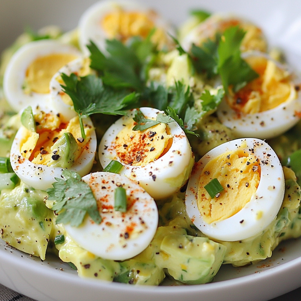 Salada de Abacate com Ovos