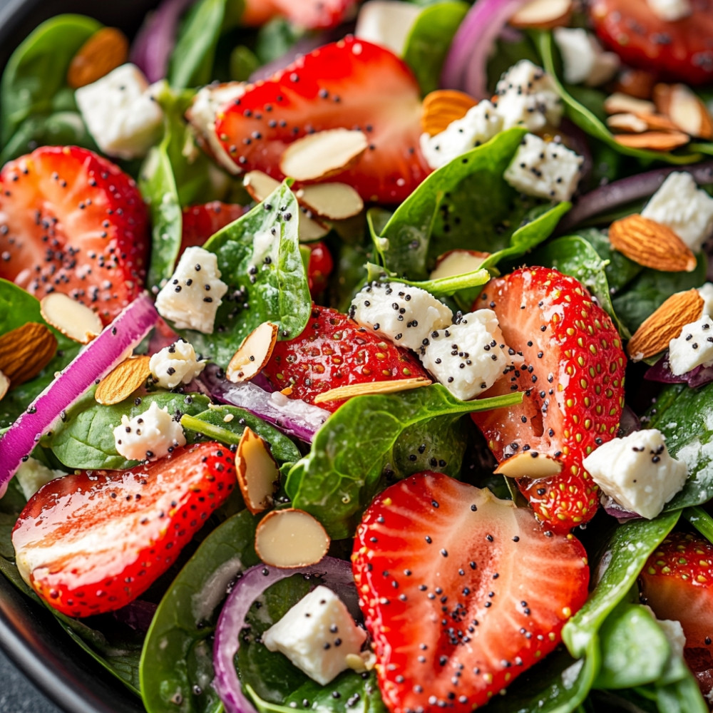 Salada de Morango com Espinafre