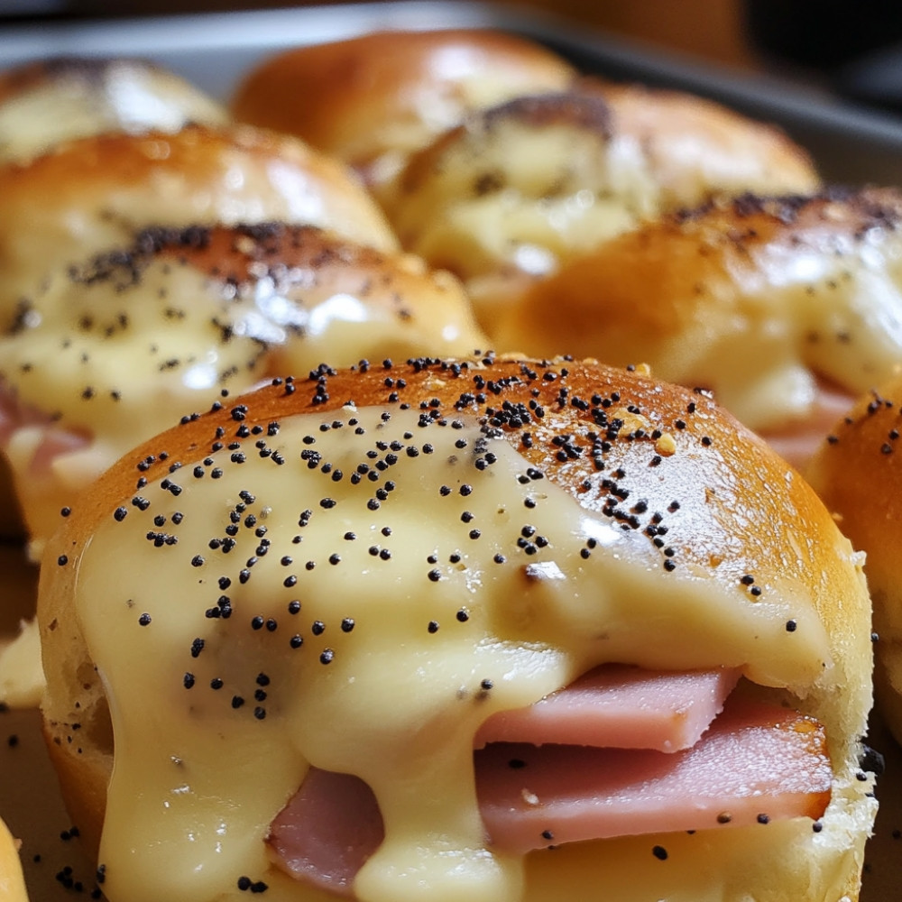 Slider de presunto e queijo
