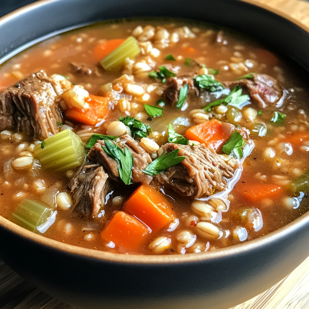 Sopa de Carne com Cevada
