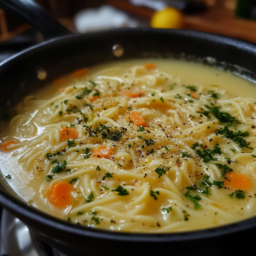 Sopa de Frango com Macarrão