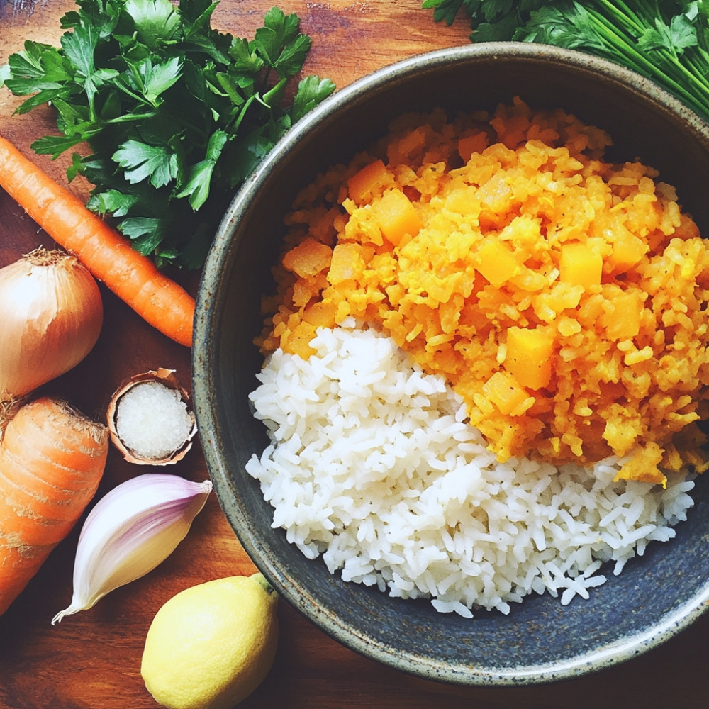 Arroz de cúrcuma