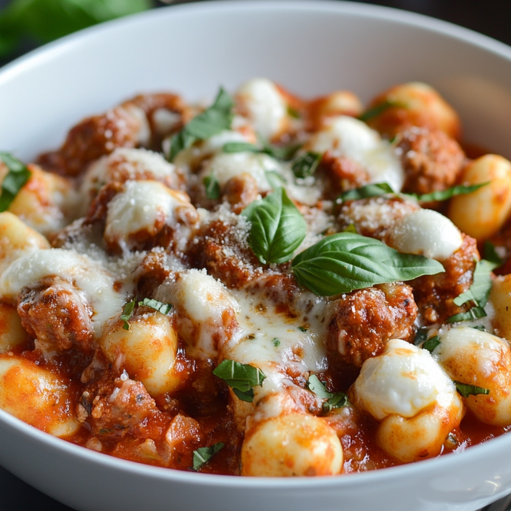 Gnocchi de Salsicha com Queijo