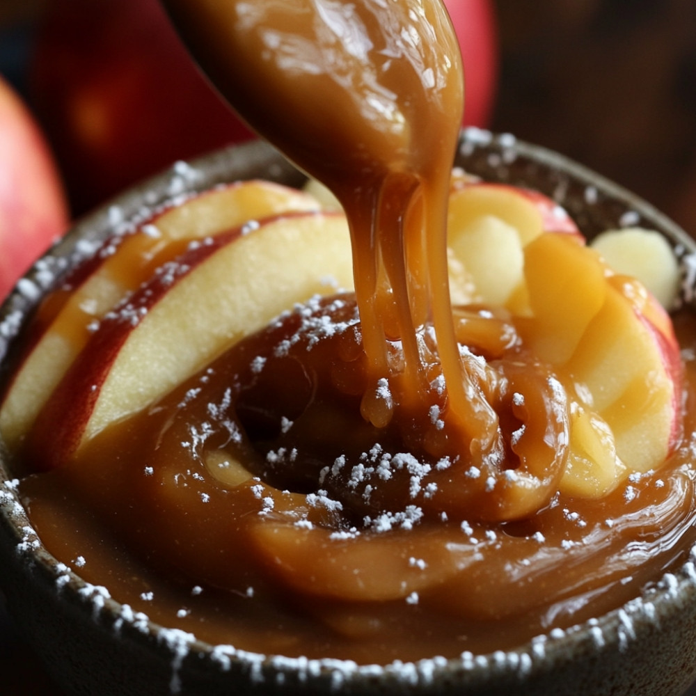 Molho de Caramelo com Maçã