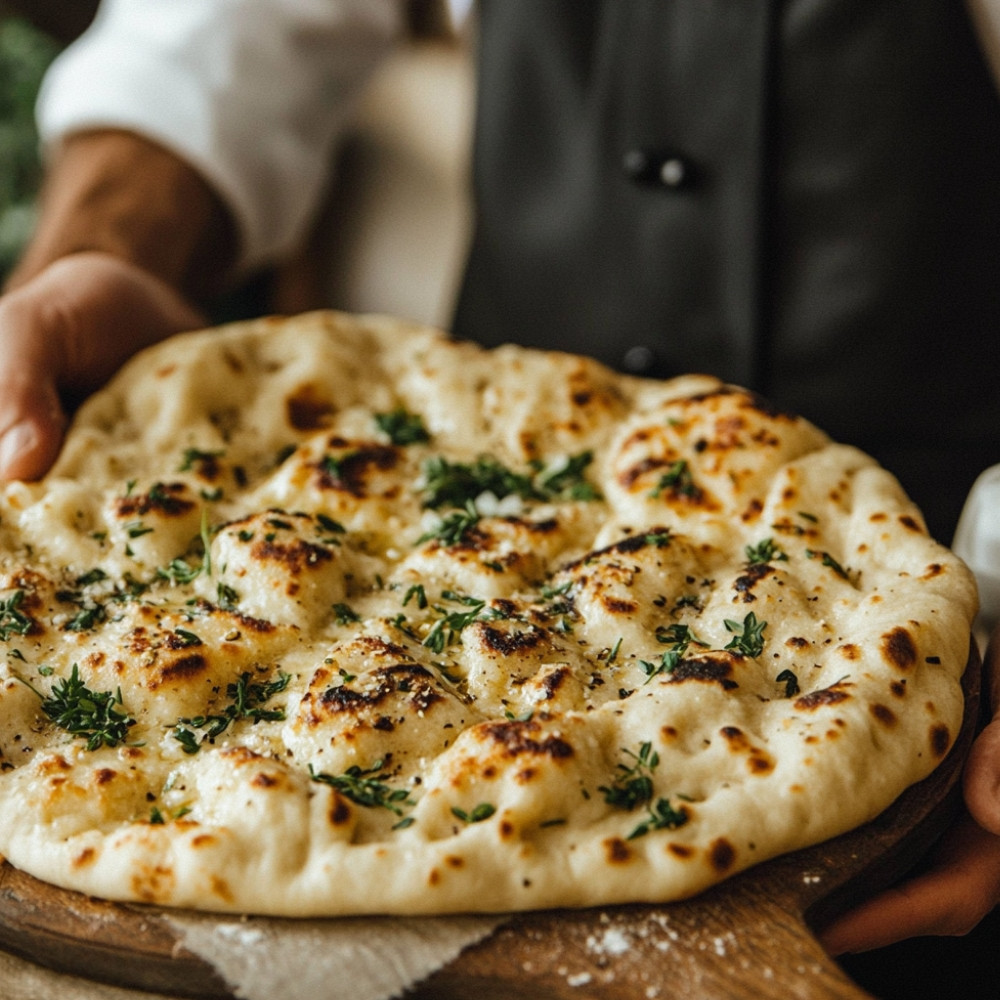 Receita de Pão Naan