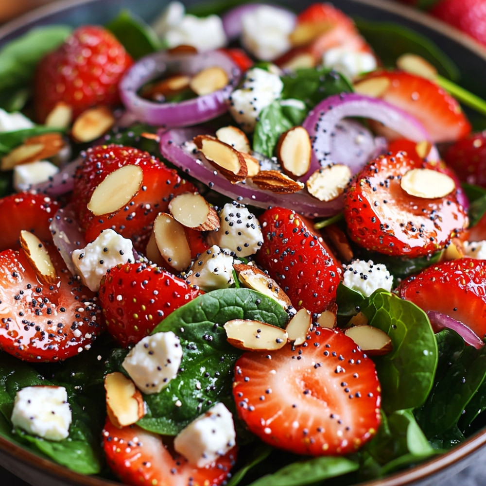 Salada de Morango com Espinafre