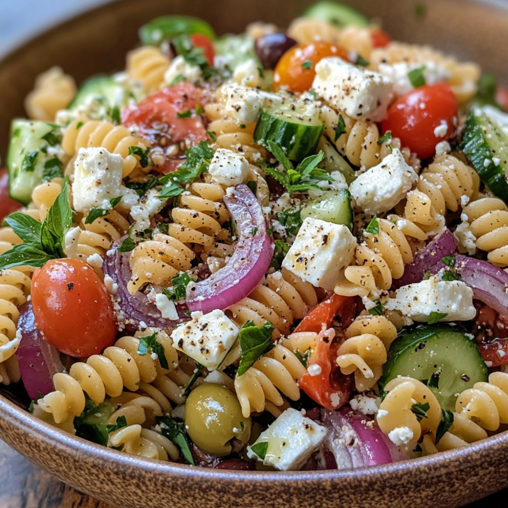 Salada de massa grega