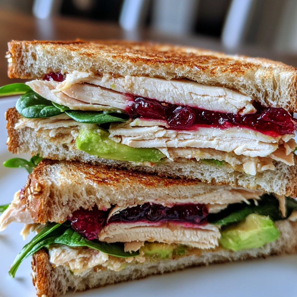 Sanduíche de Peru com Cranberry