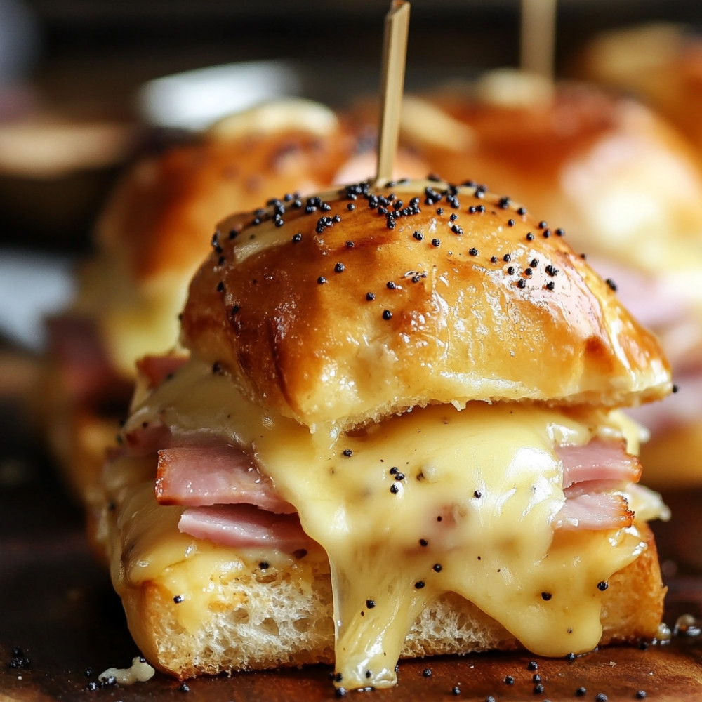 Slider de presunto e queijo