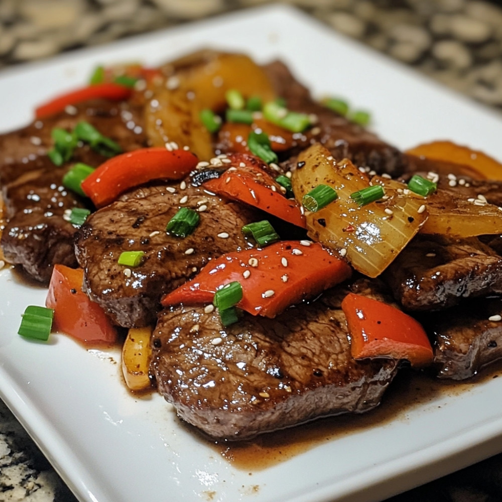 Bife com Pimentão na Panela de Cozinha Lenta