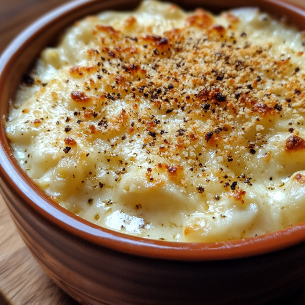 Macarrão com Queijo Grego Assado sem Glúten