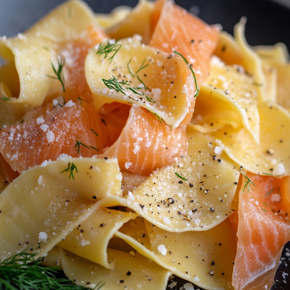 Pappardelles ao Salmão Defumado