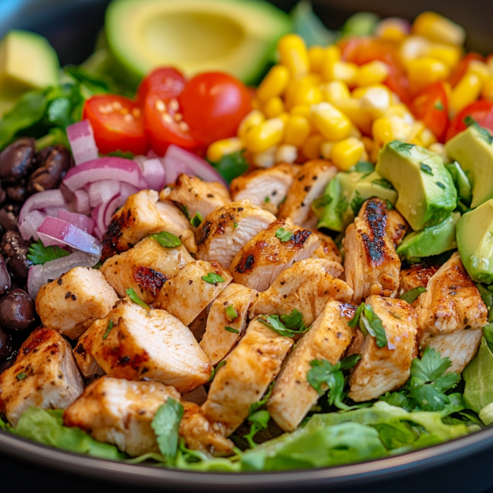 Salada de Frango com Churrasco