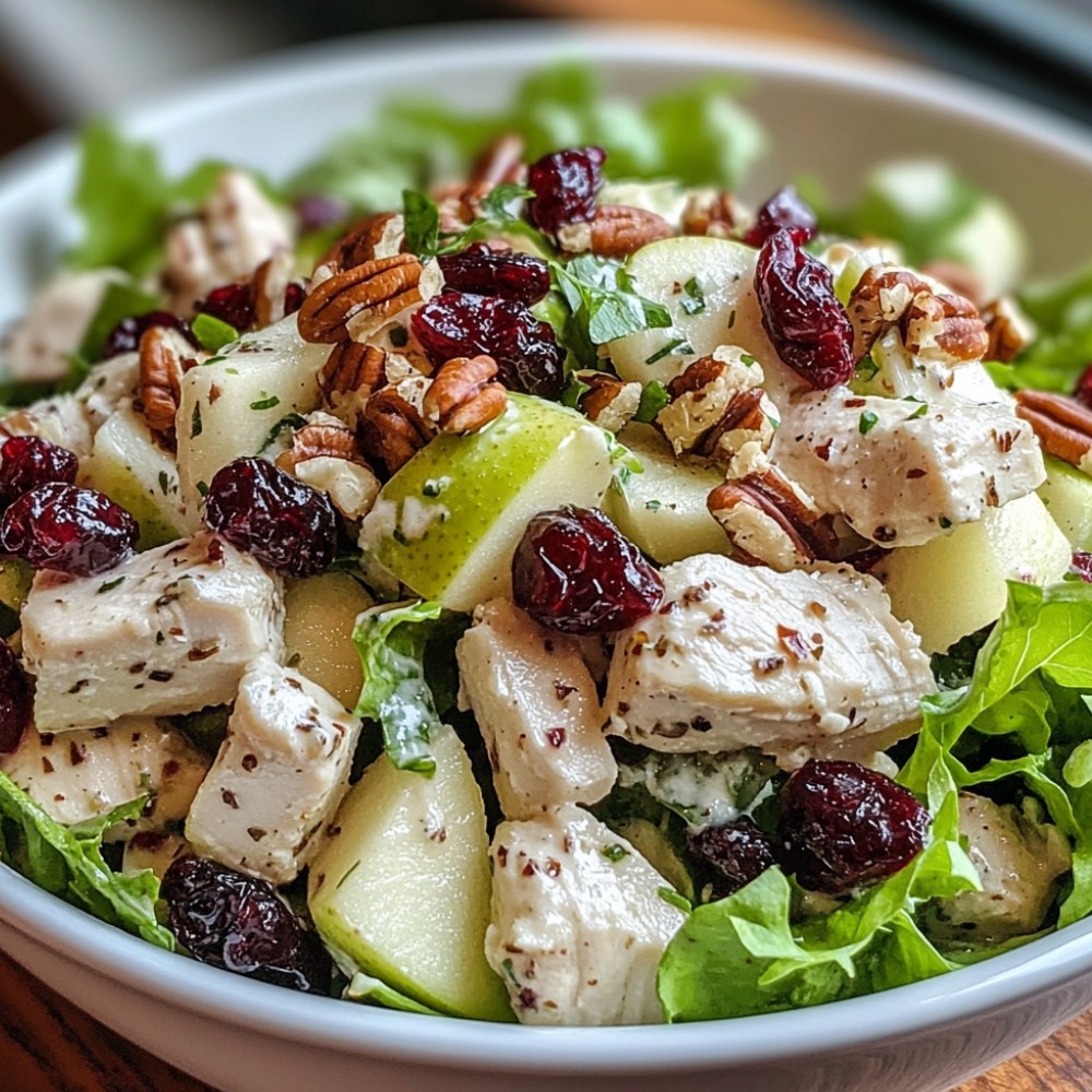 Salada de Frango com Cranberries