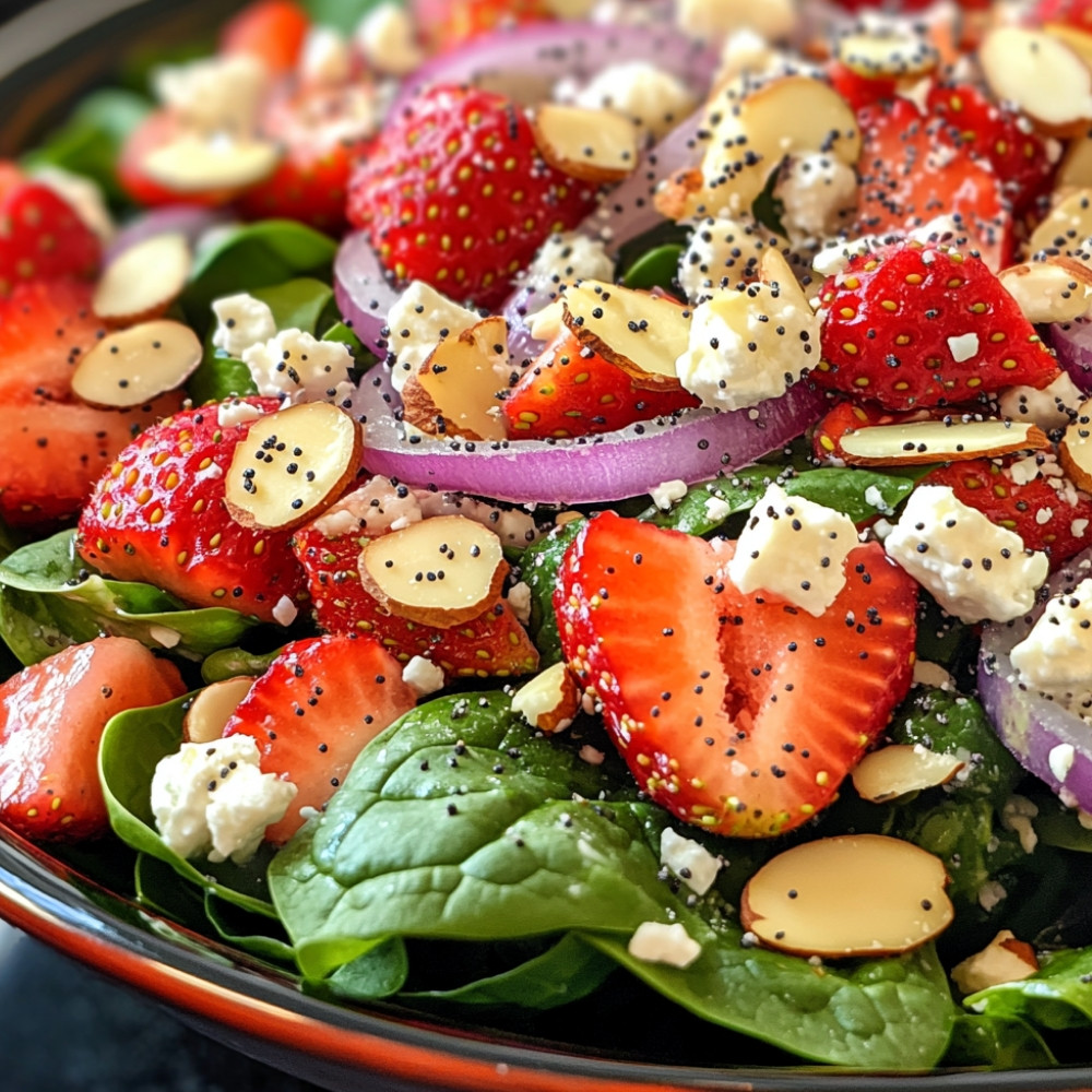 Salada de Morango com Espinafre