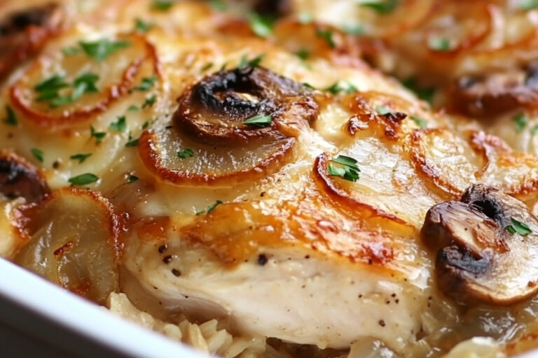 Casserole de Frango com Cebola Francesa