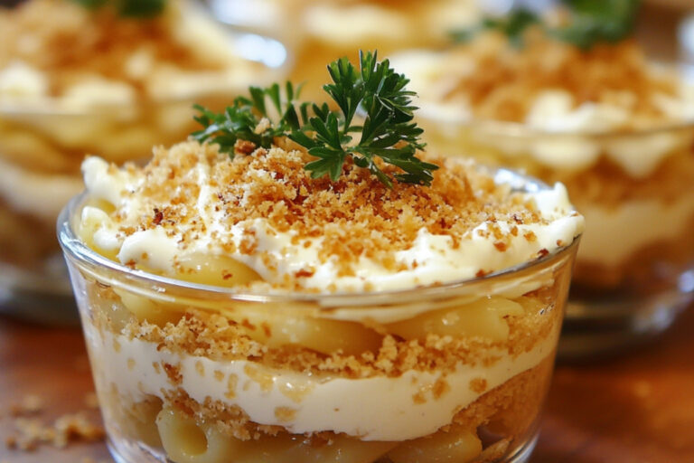Copos de Macarrão com Queijo