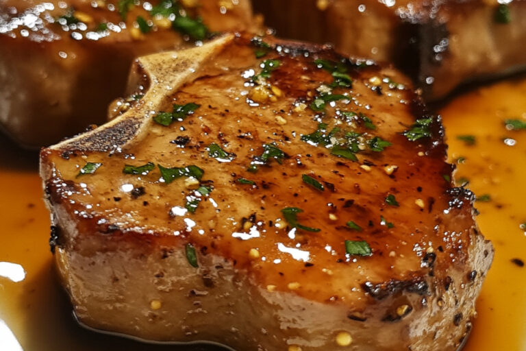 Costeletas de Lombo de Vitela com Maple e Geléia de Maçã