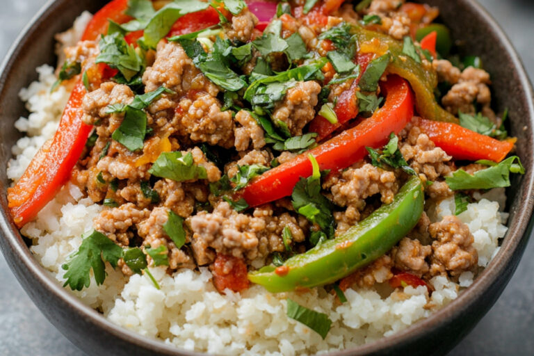Peru moído tailandês com coco na slow cooker
