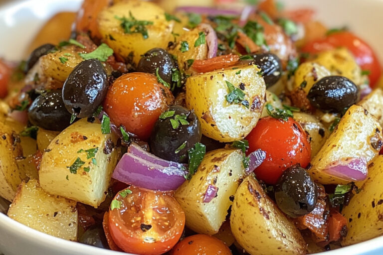Salade de pommes de terre rôties à l'italienne