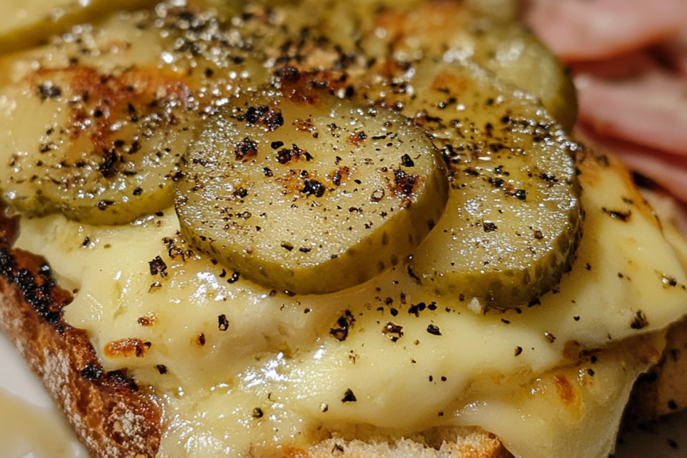 Sanduíche de queijo raclette grelhado