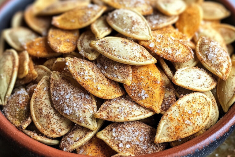 Sementes de abóbora com açúcar e canela