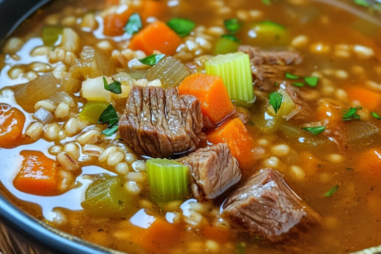 Sopa de Carne com Cevada