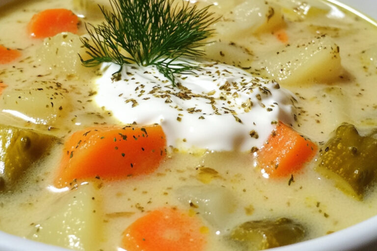 Sopa de picles de endro